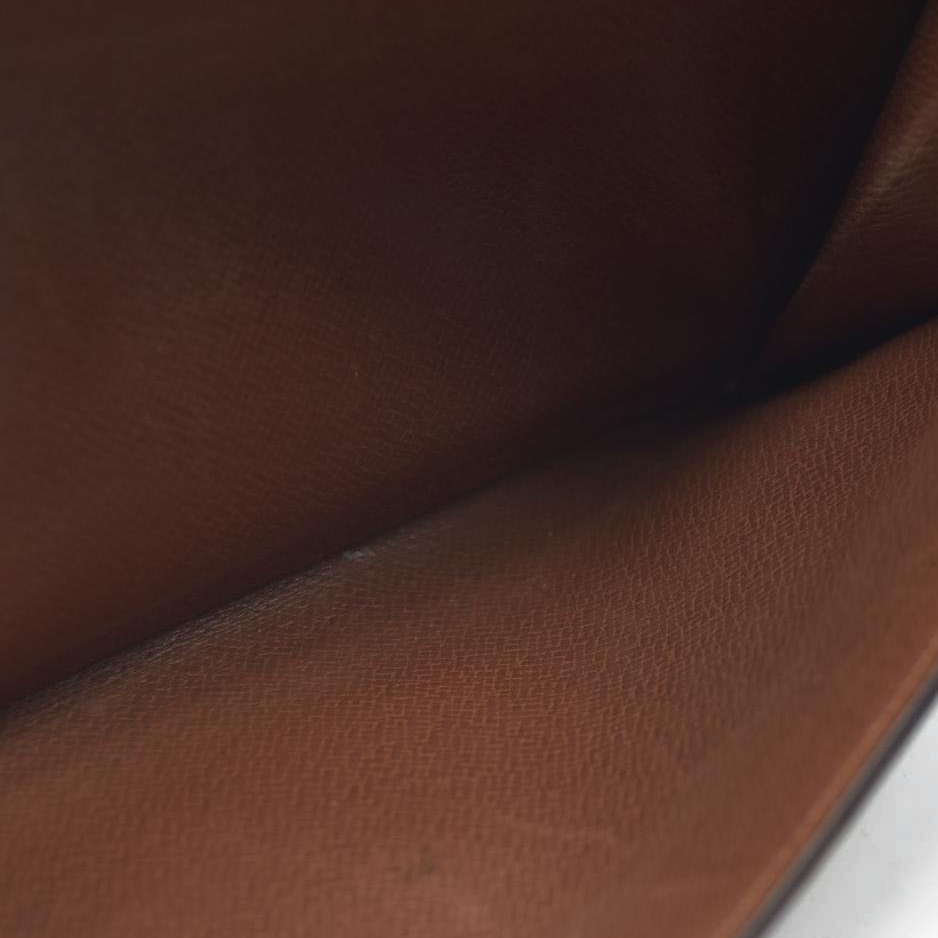 $770 Louis Vuitton Monogram Portefeiulle Sarah Long Bifold Wallet Brown 8901AM