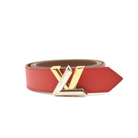 LOUIS VUITTON Epi 30mm LV Twist Belt 85 34 Coquelicot