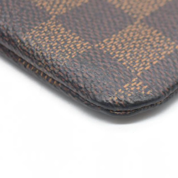 Louis Vuitton Damier Pochette Cles Wallet Coin Purse Brown TA0136