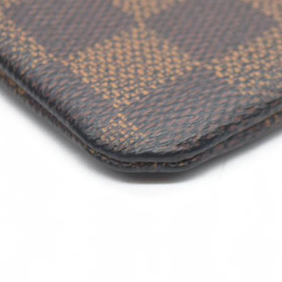 Louis Vuitton Damier Pochette Cles Wallet Coin Purse Brown TA0136