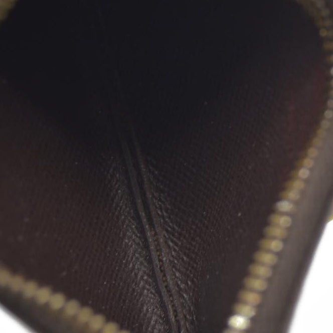 Louis Vuitton Damier Pochette Cles Wallet Coin Purse Brown TA0136