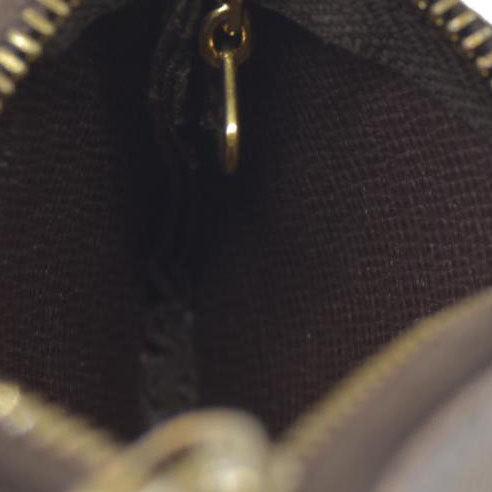 Louis Vuitton Damier Pochette Cles Wallet Coin Purse Brown TA0136