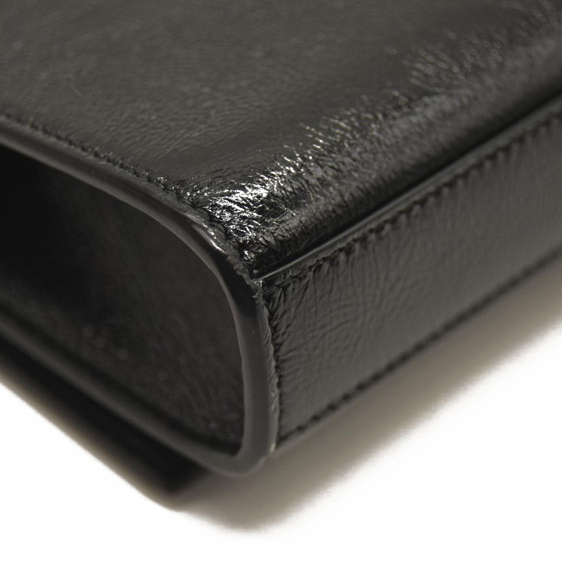 SAINT LAURENT  Grain De Poudre Medium Classic Monogram Kate Satchel Black