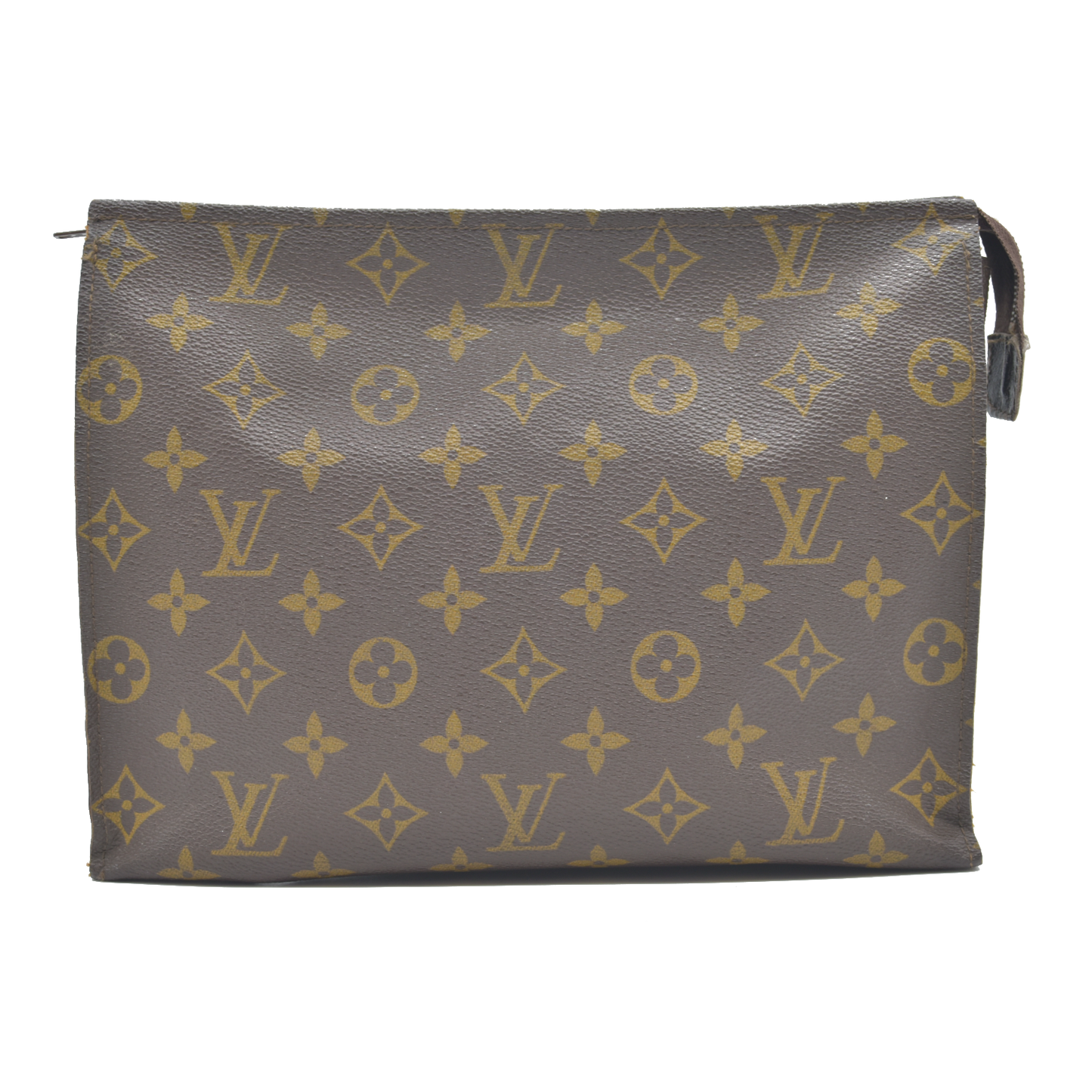 Louis Vuitton Monogram Poche Toilette 26 Cosmetics Pouch Purse Brown