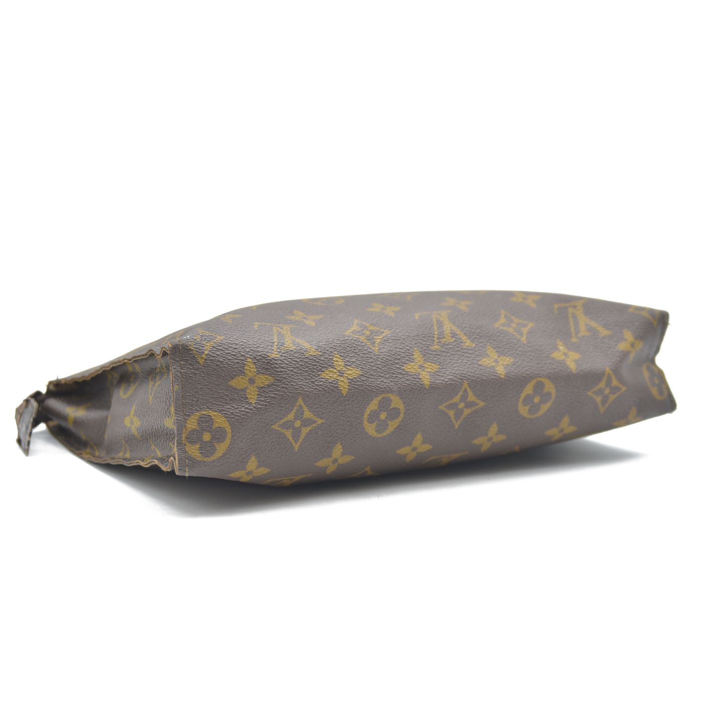 Louis Vuitton Monogram Poche Toilette 26 Cosmetics Pouch Purse Brown