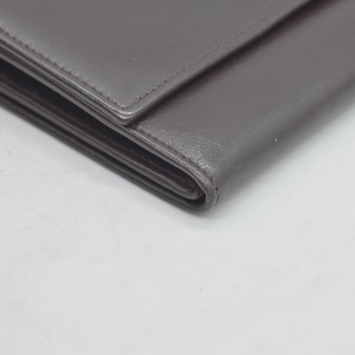 Celine Bifold Kiss Lock Wallet Brown CONSIGNMENT