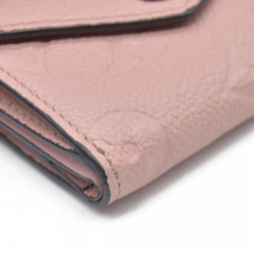 AUCTION $770 Louis Vuitton  Empreinte Zoe Wallet Rose Poudre