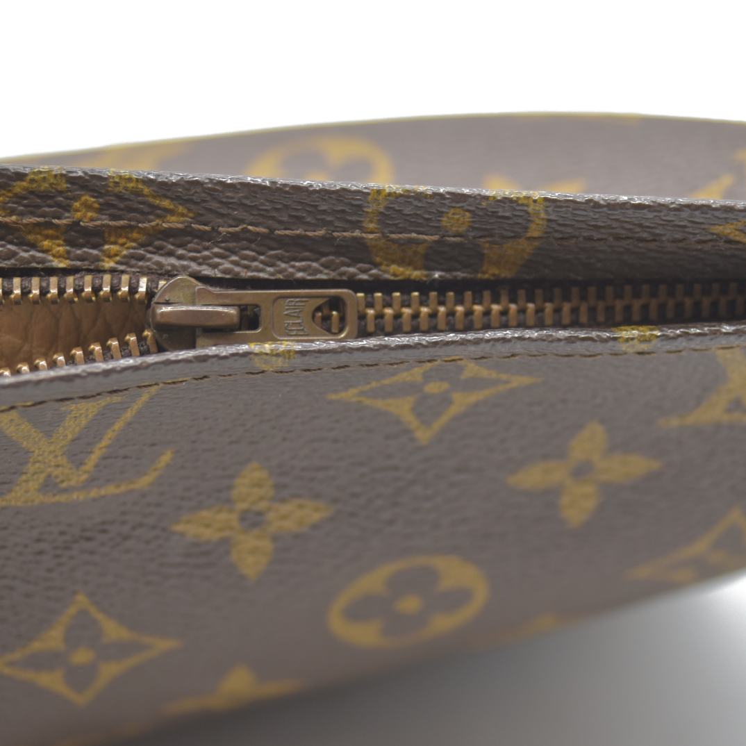 Louis Vuitton Monogram Poche Toilette 26 Cosmetics Pouch Purse Brown