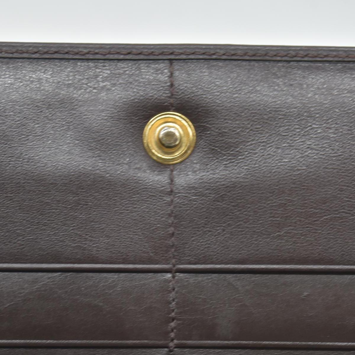 Celine Bifold Kiss Lock Wallet Brown CONSIGNMENT