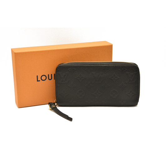 Louis Vuitton  Empreinte Zippy Wallet Black SP4178 with box