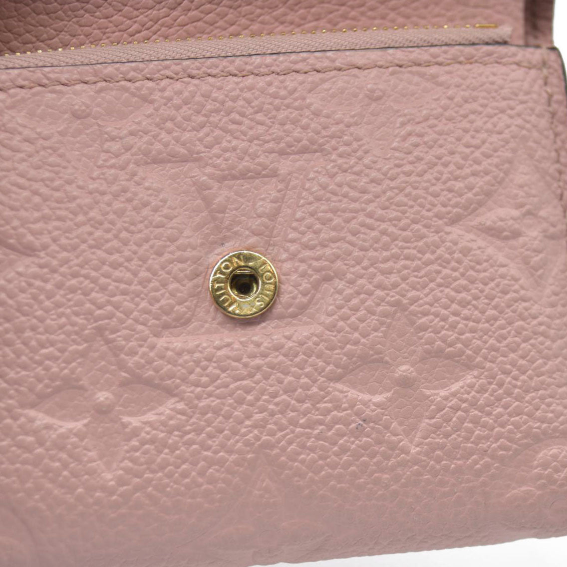 AUCTION $770 Louis Vuitton  Empreinte Zoe Wallet Rose Poudre