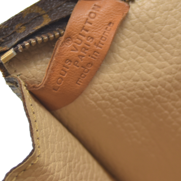 Louis Vuitton Monogram Poche Toilette 26 Cosmetics Pouch Purse Brown