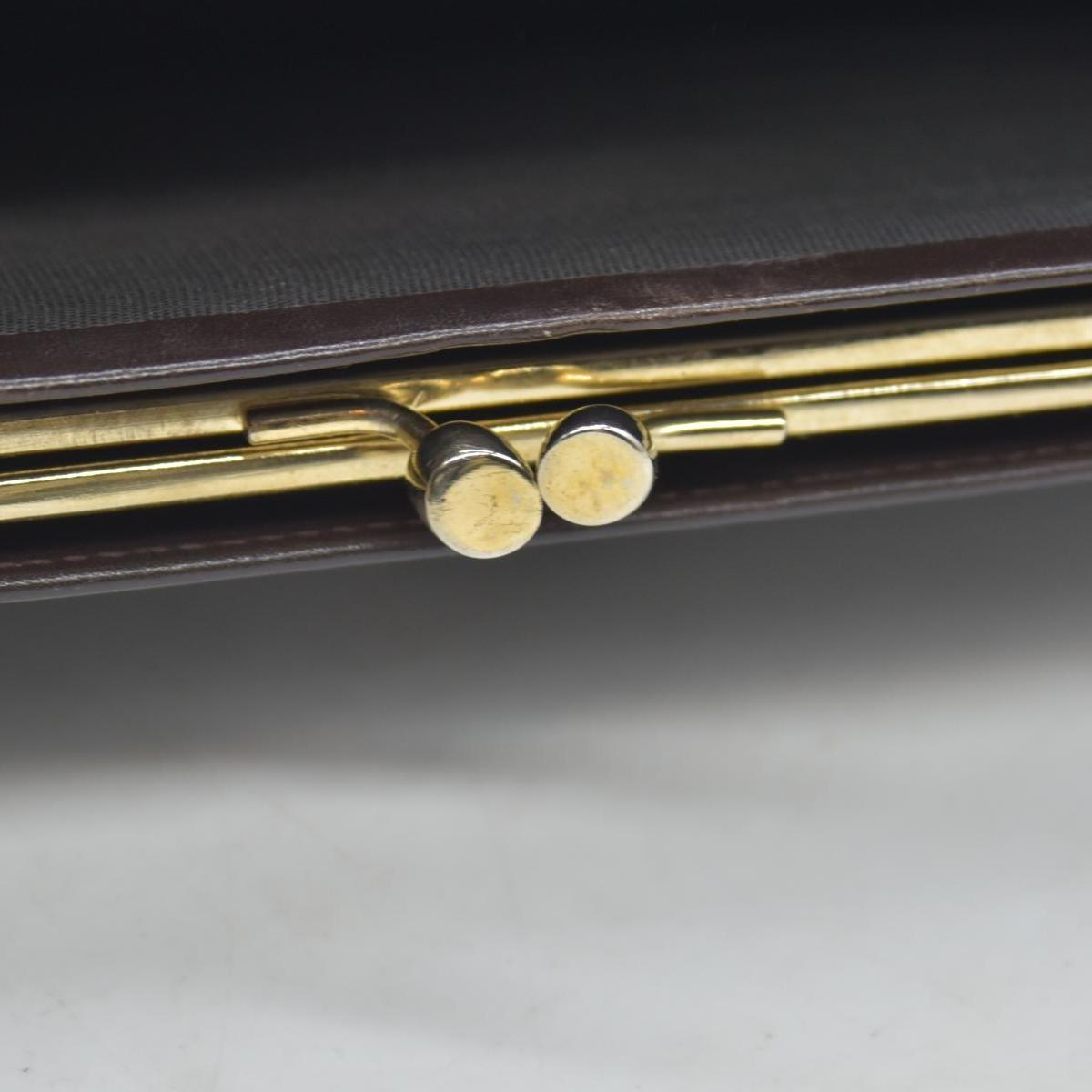 Celine Bifold Kiss Lock Wallet Brown CONSIGNMENT
