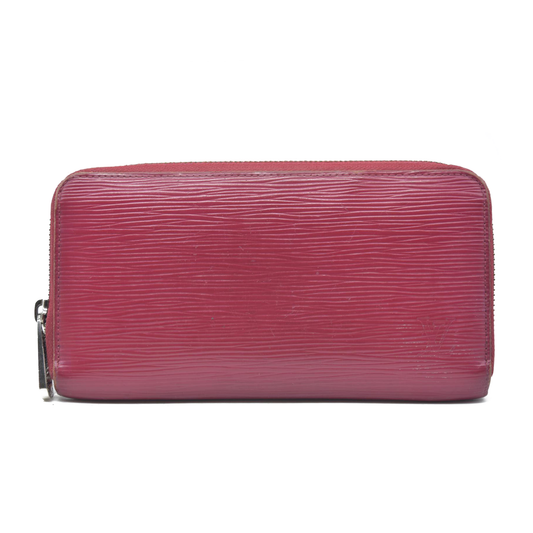 $965 Louis Vuitton Epi Leather Zippy Zip Around Long Wallet Purse MI4101