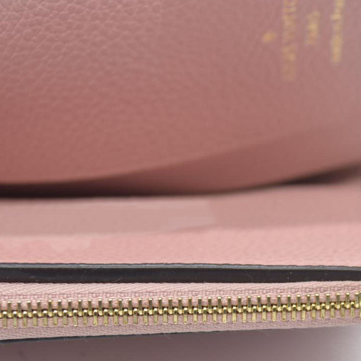 AUCTION $770 Louis Vuitton  Empreinte Zoe Wallet Rose Poudre