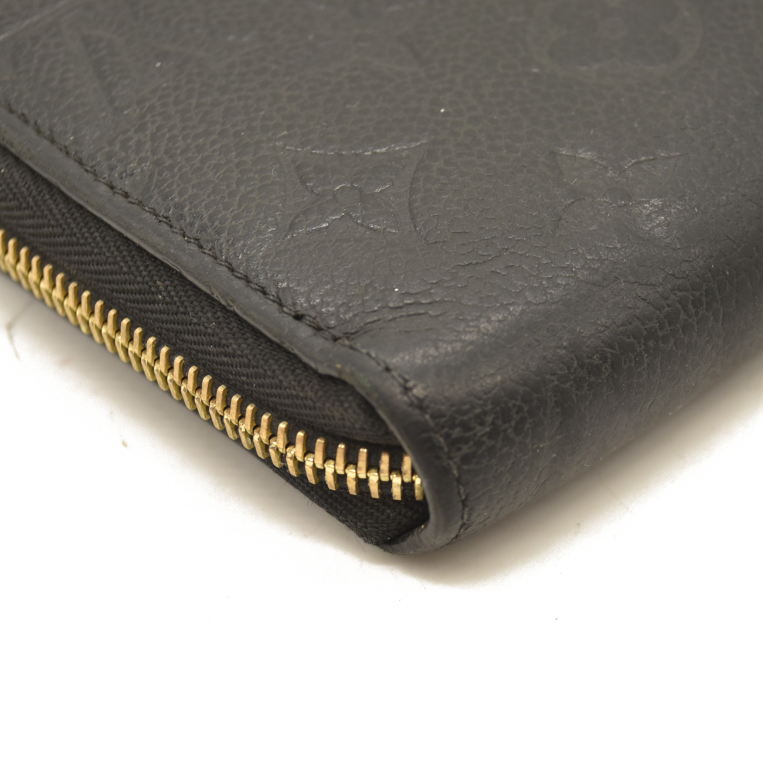 Louis Vuitton  Empreinte Zippy Wallet Black SP4178 with box