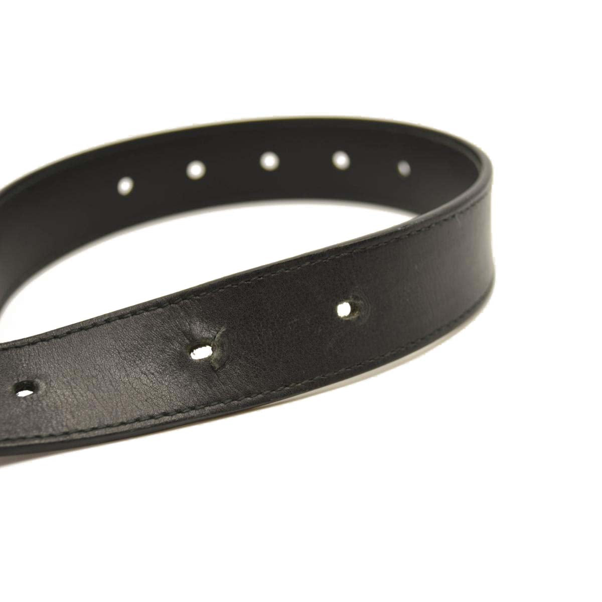 USED GUCCI Calfskin Double G 20mm Belt 100 40 Black