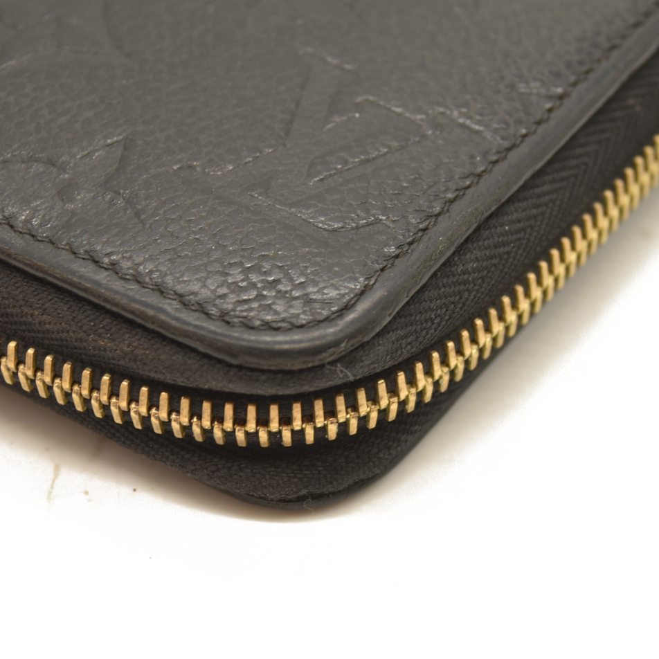 Louis Vuitton  Empreinte Zippy Wallet Black SP4178 with box