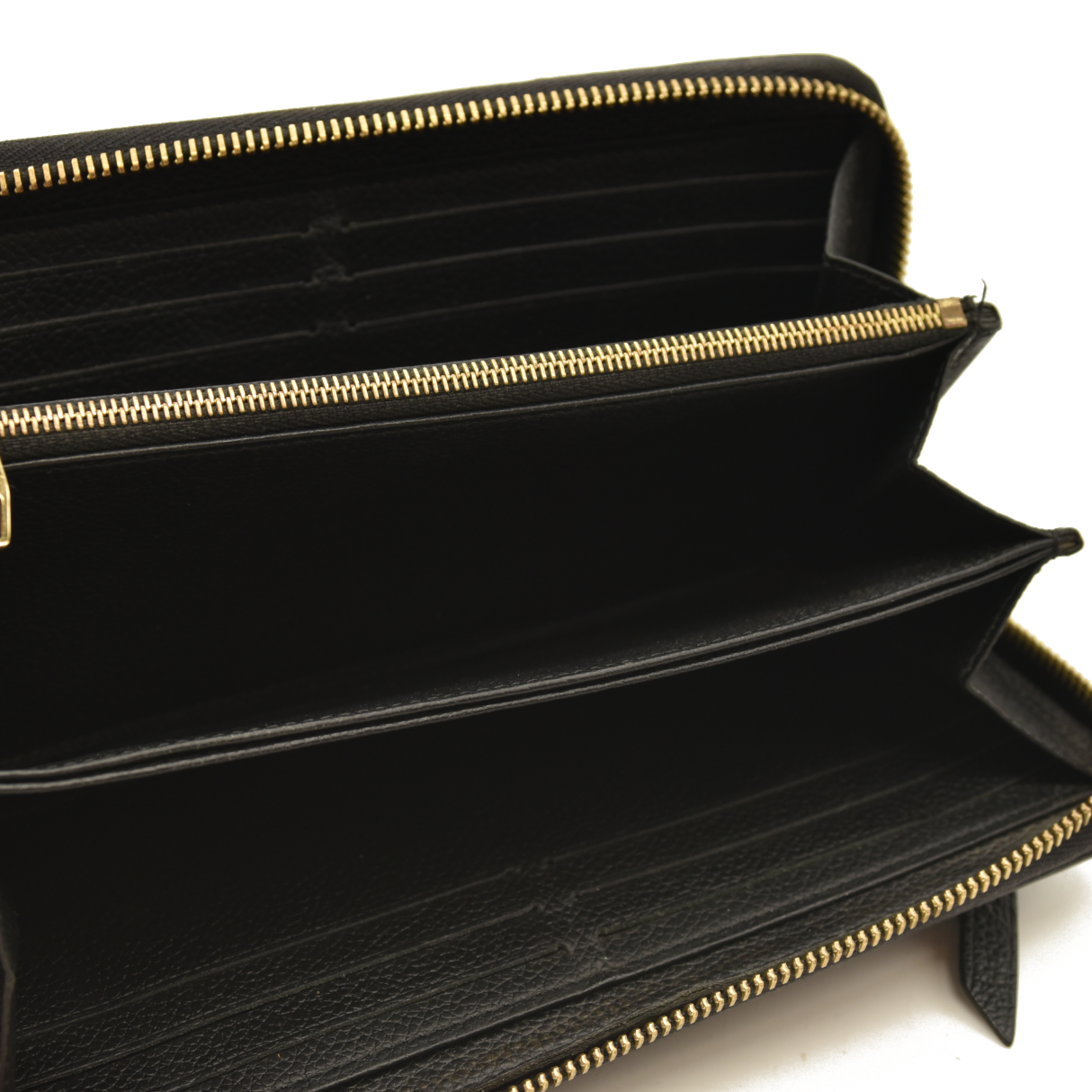 Louis Vuitton  Empreinte Zippy Wallet Black SP4178 with box