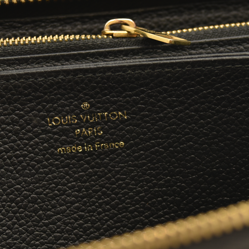 Louis Vuitton  Empreinte Zippy Wallet Black SP4178 with box