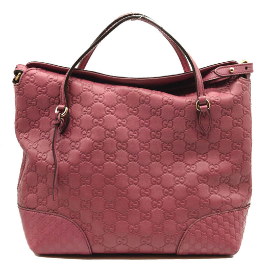 GUCCI Guccissima Medium Bree Foldover Tote Peonia Flower