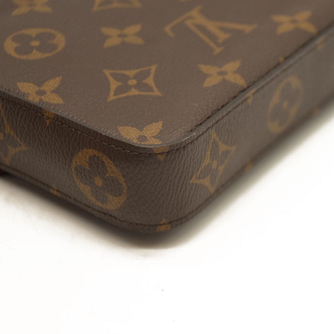 Louis Vuitton  Monogram Pochette Felicie Chain Wallet Fuchsia
