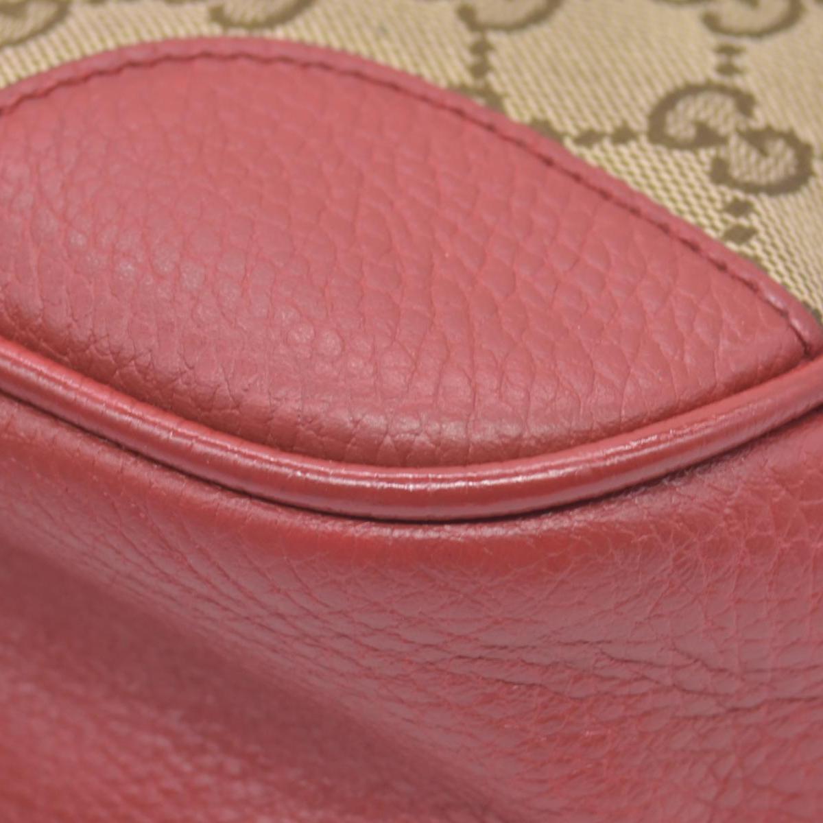 $950 Gucci Monogram Mini Bree Messenger Bag Red