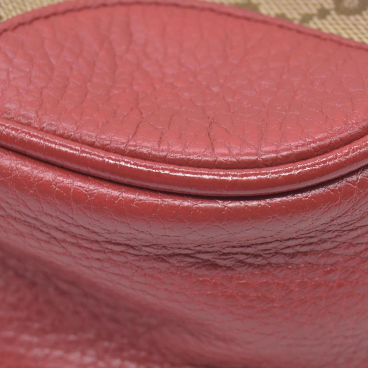 $950 Gucci Monogram Mini Bree Messenger Bag Red