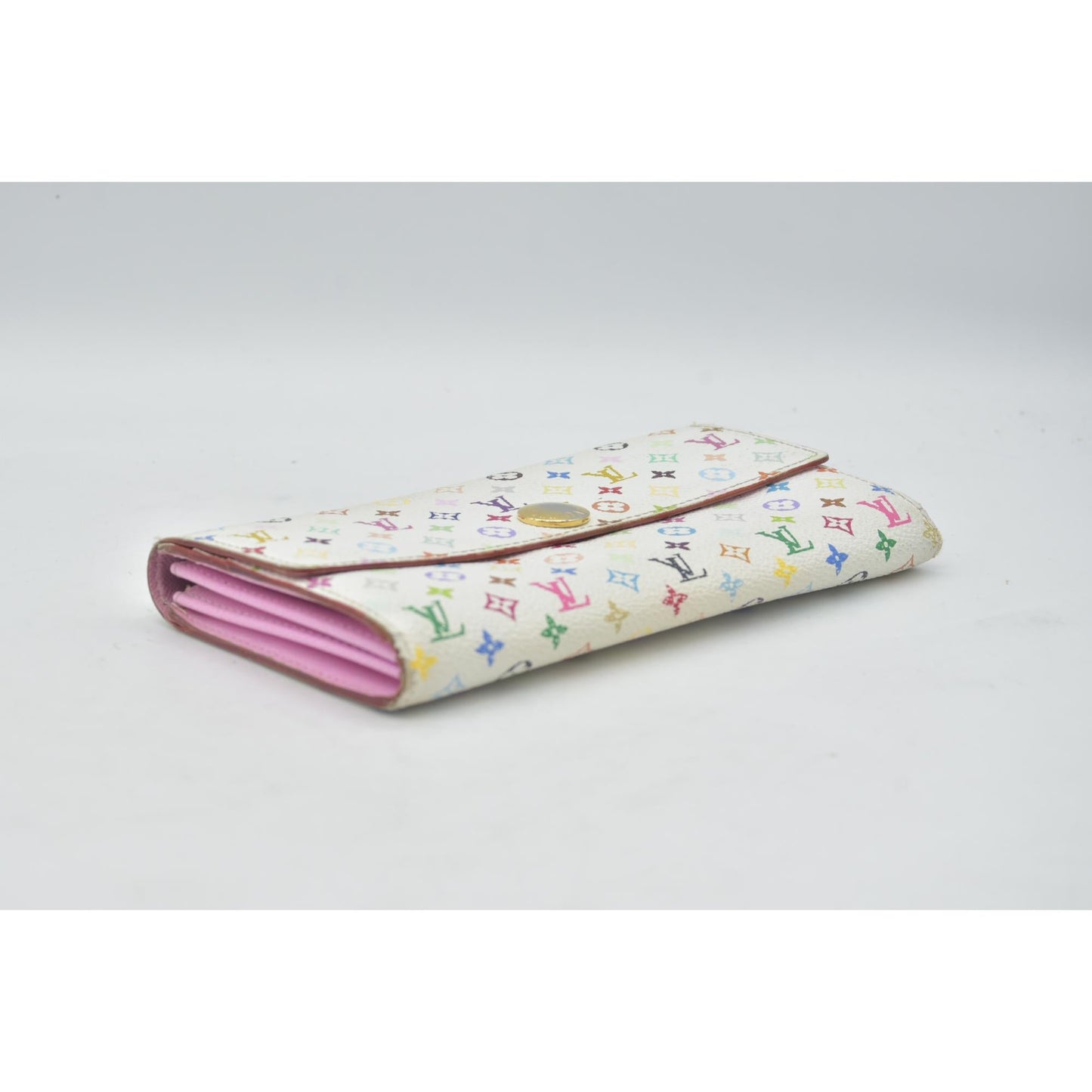 $850 Louis Vuitton Monogram Multicolor Sarah Long Wallet CONSIGNMENT