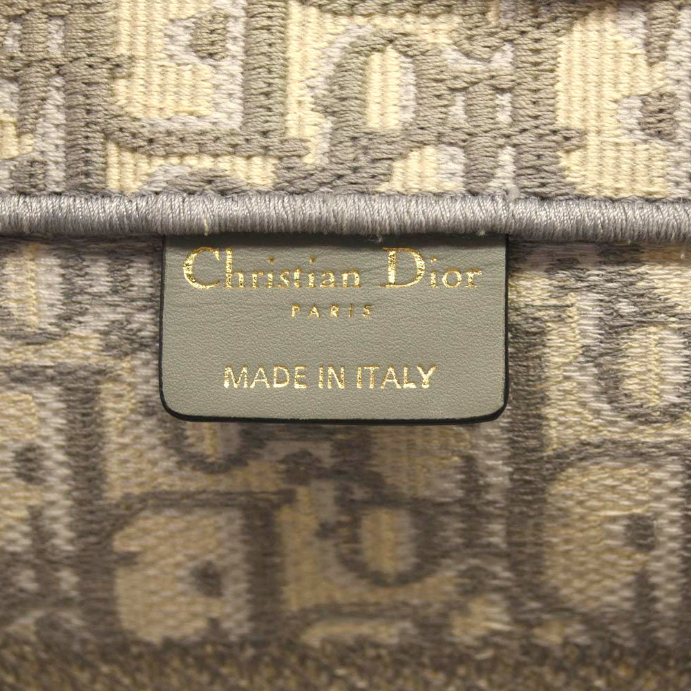 CHRISTIAN DIOR Oblique Medium Book Tote Grey