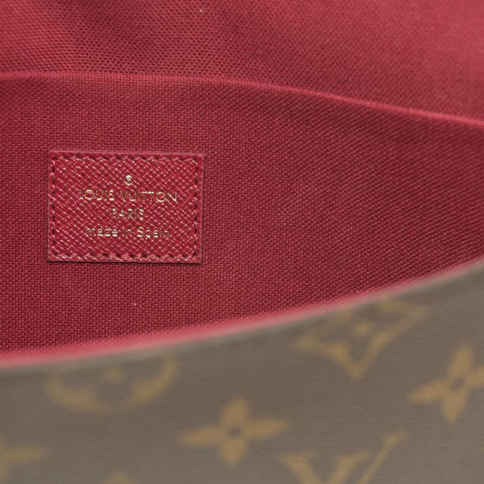 Louis Vuitton  Monogram Pochette Felicie Chain Wallet Fuchsia