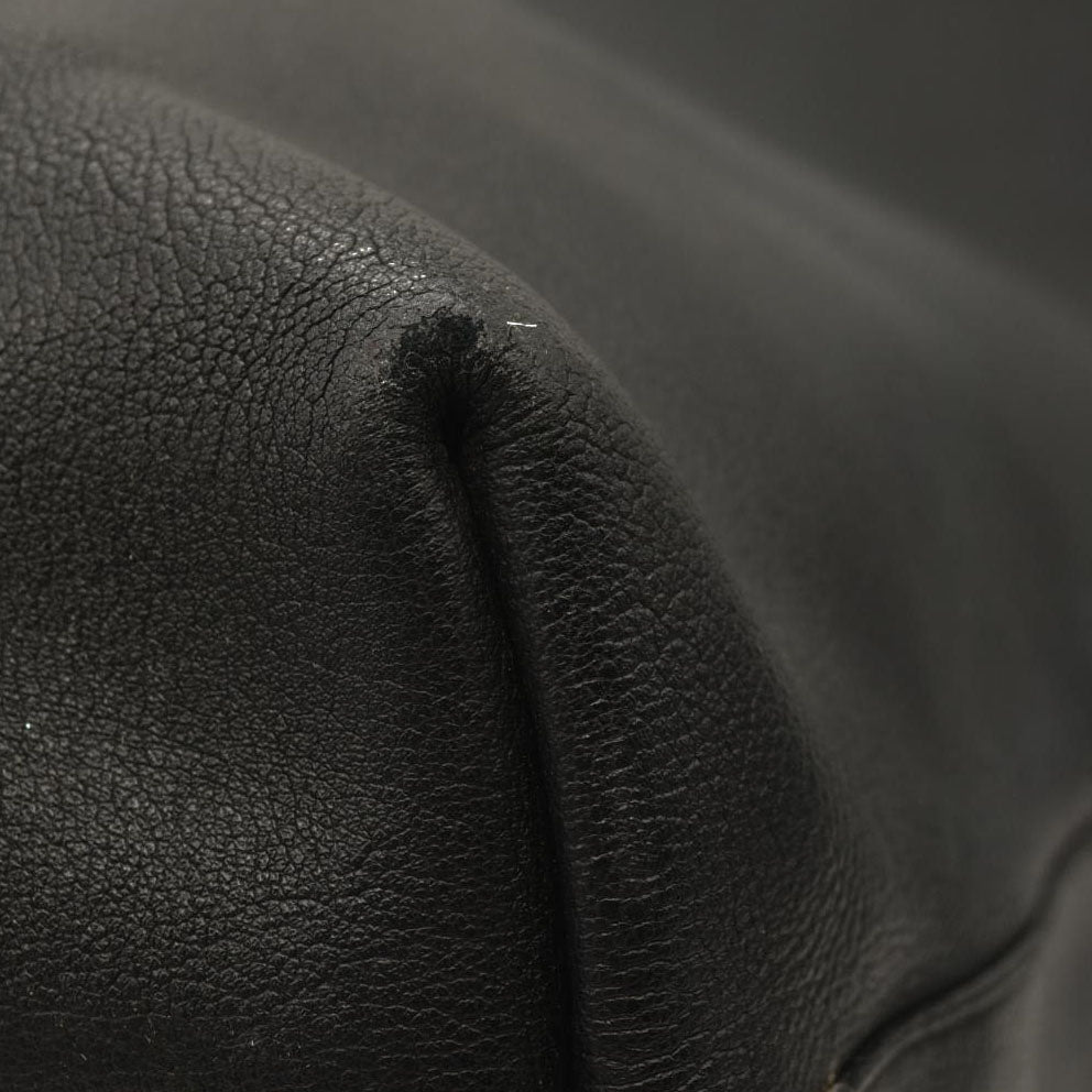 Saint Laurent  Calfskin Large Shopping Tote Dark Grey