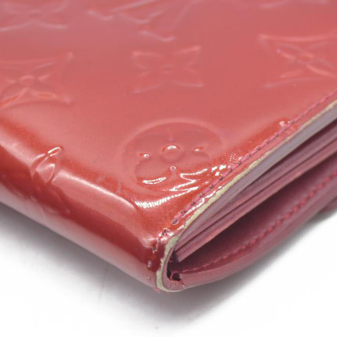 $725 Louis Vuitton Monogram Vernis Porte Feuille Sarah Long Bifold Wallet TH4079