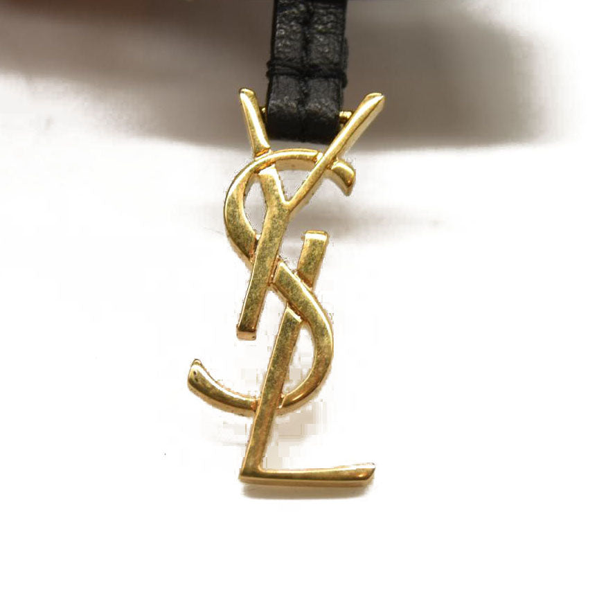 Saint Laurent  Calfskin Large Shopping Tote Dark Grey