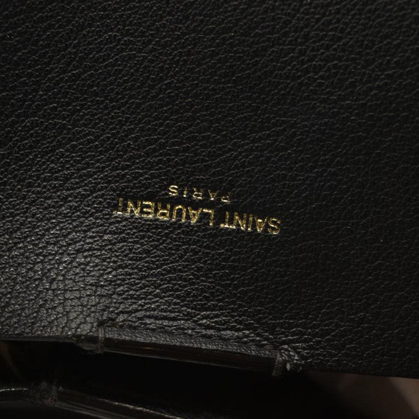 Saint Laurent  Calfskin Large Shopping Tote Dark Grey