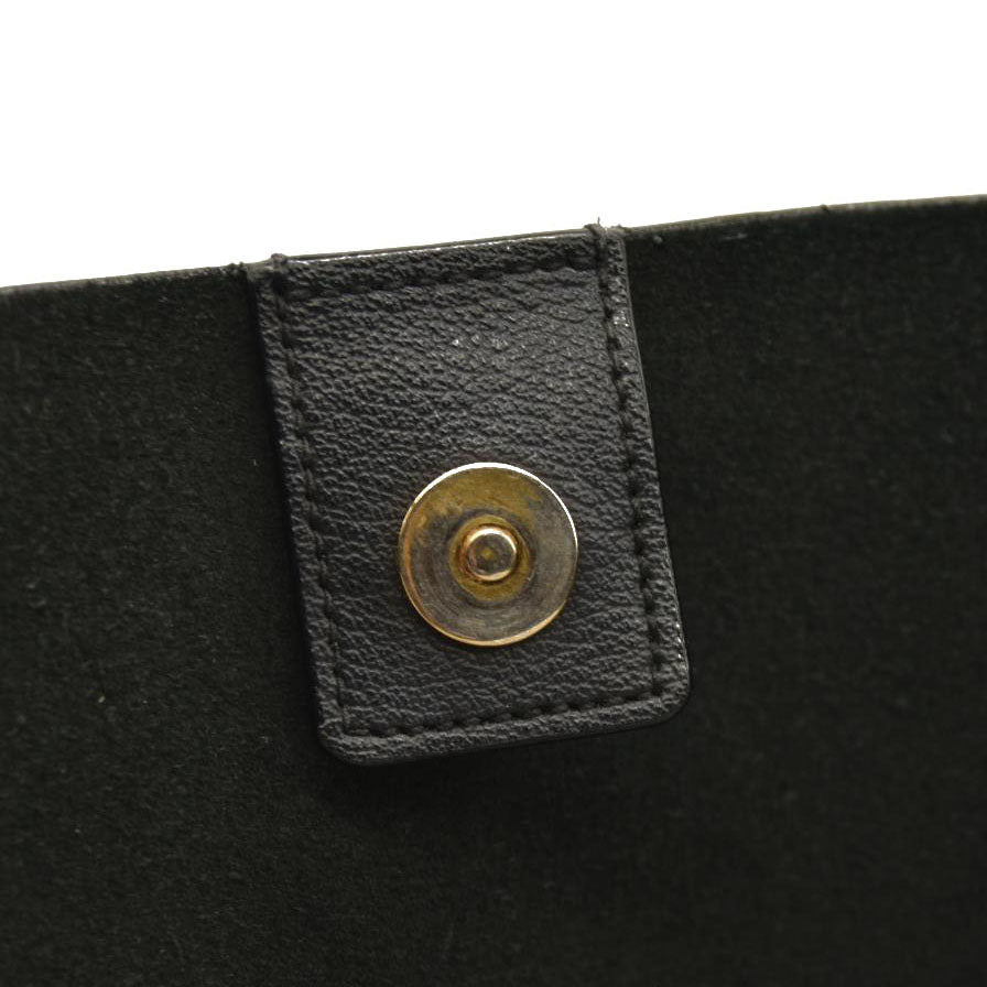 Saint Laurent  Calfskin Large Shopping Tote Dark Grey