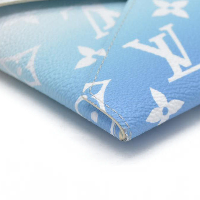 AUCTION $700 Louis Vuitton  Monogram Giant By The Pool Medium Kirigami Pochette Insert Blue