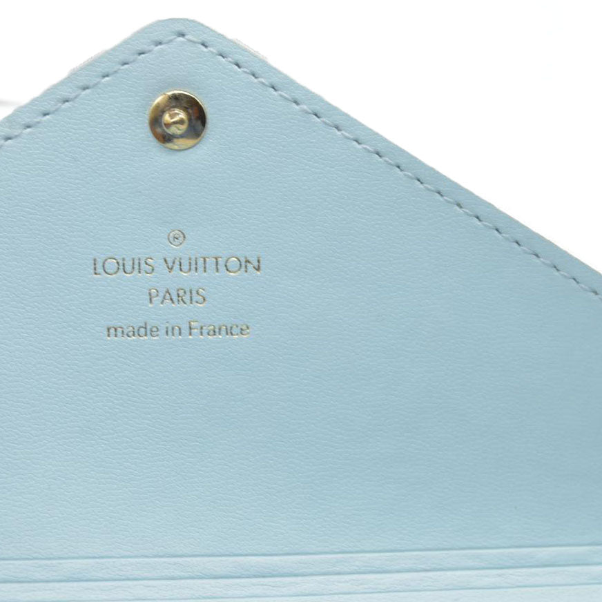 AUCTION $700 Louis Vuitton  Monogram Giant By The Pool Medium Kirigami Pochette Insert Blue