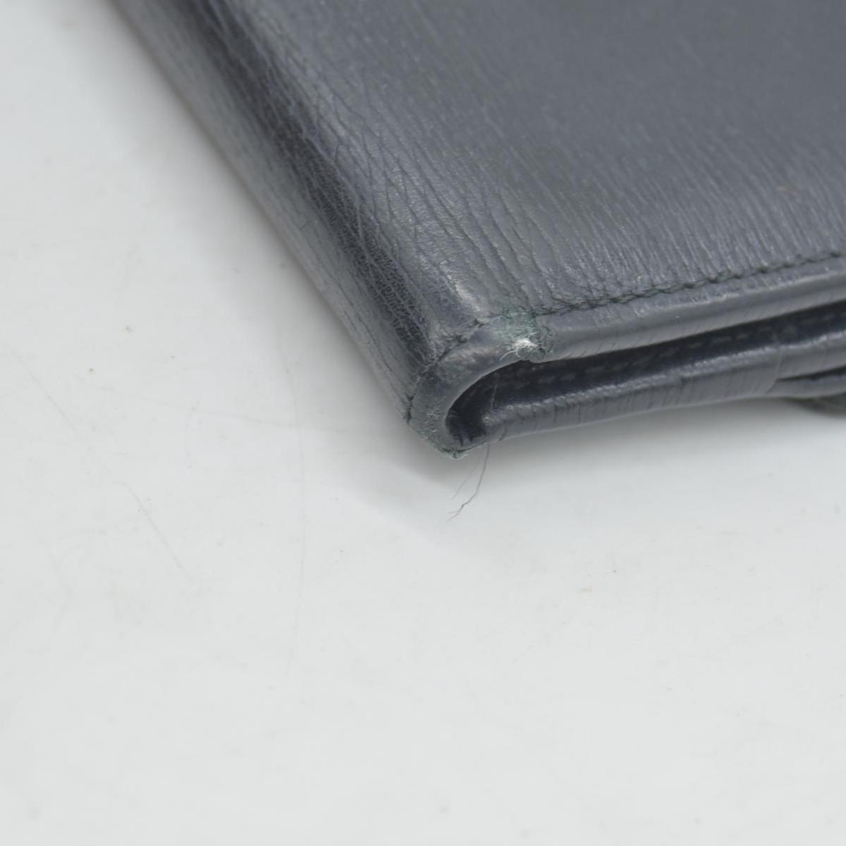 $490 GUCCI Logo Canvas Leather Bifold Wallet Black CONSIGNMENT