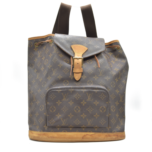 $3100 Louis Vuitton Monogram Montsouris GM Backpack MI0040