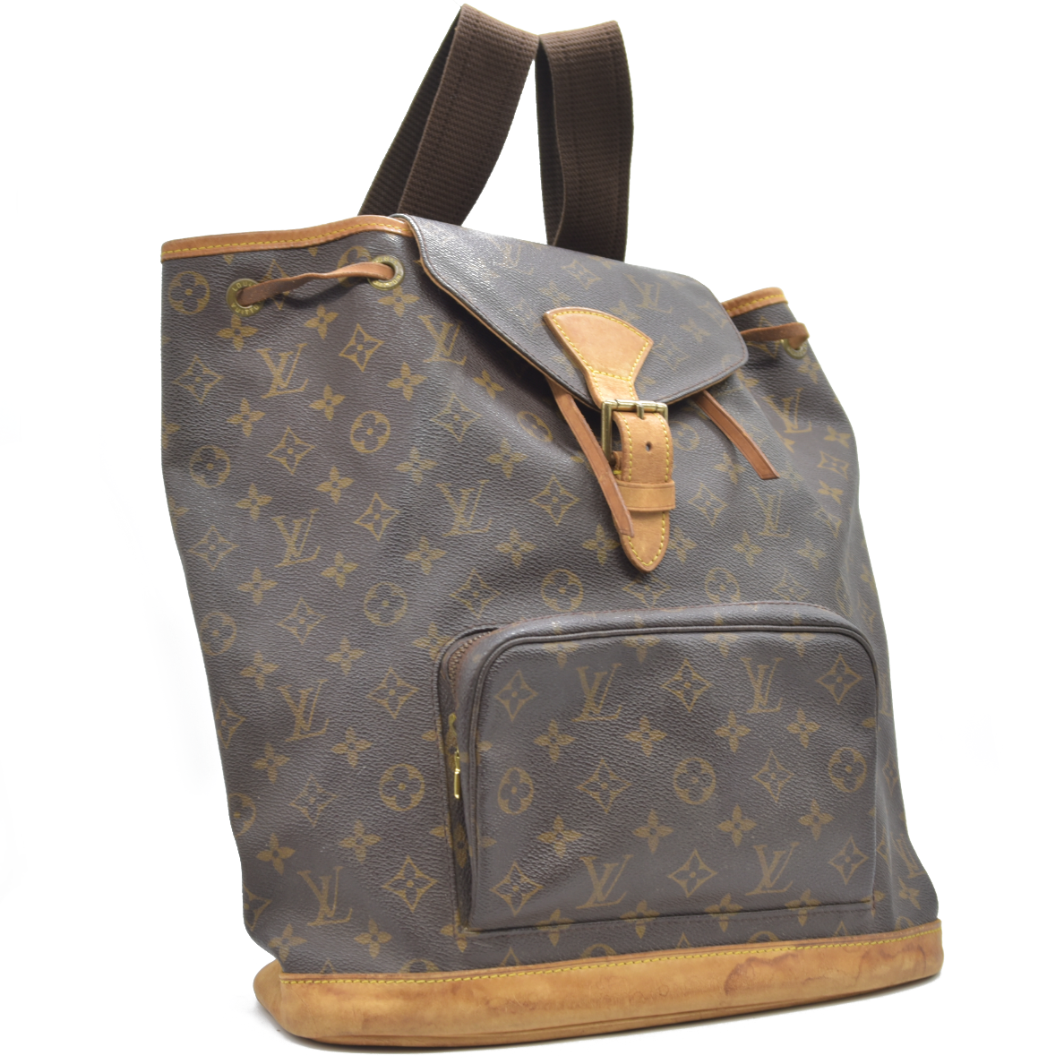 $3100 Louis Vuitton Monogram Montsouris GM Backpack MI0040