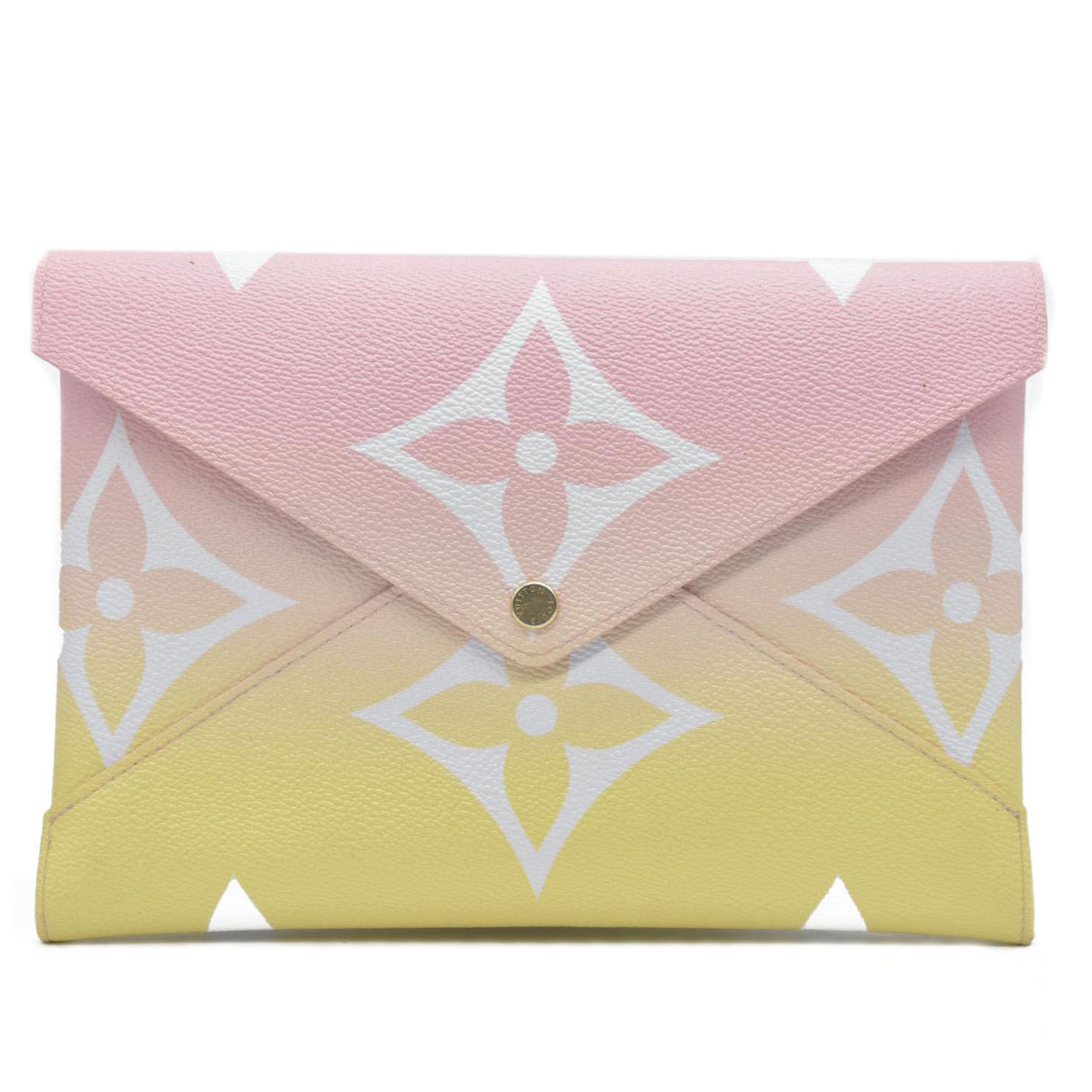 AUCTION $1020 Louis Vuitton  Monogram Giant By The Pool Large Kirigami Pochette Pink