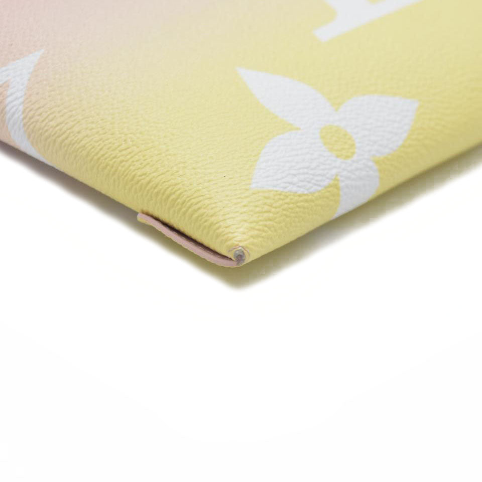 AUCTION $1020 Louis Vuitton  Monogram Giant By The Pool Large Kirigami Pochette Pink