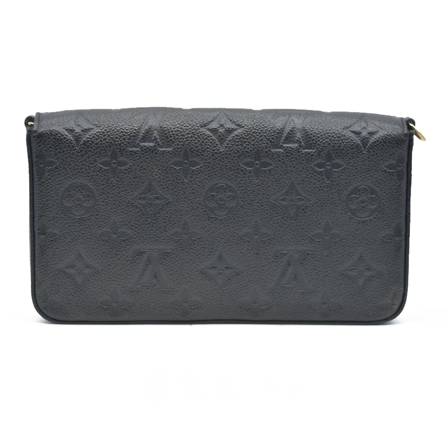 $1720 Louis Vuitton LV Monogram Pochette Félicie Black