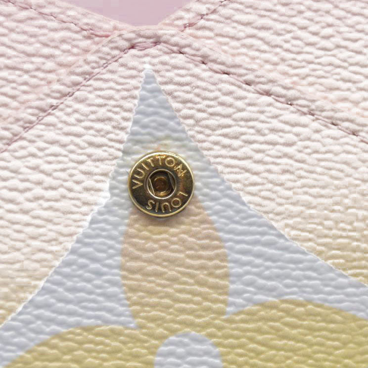 AUCTION $1020 Louis Vuitton  Monogram Giant By The Pool Large Kirigami Pochette Pink