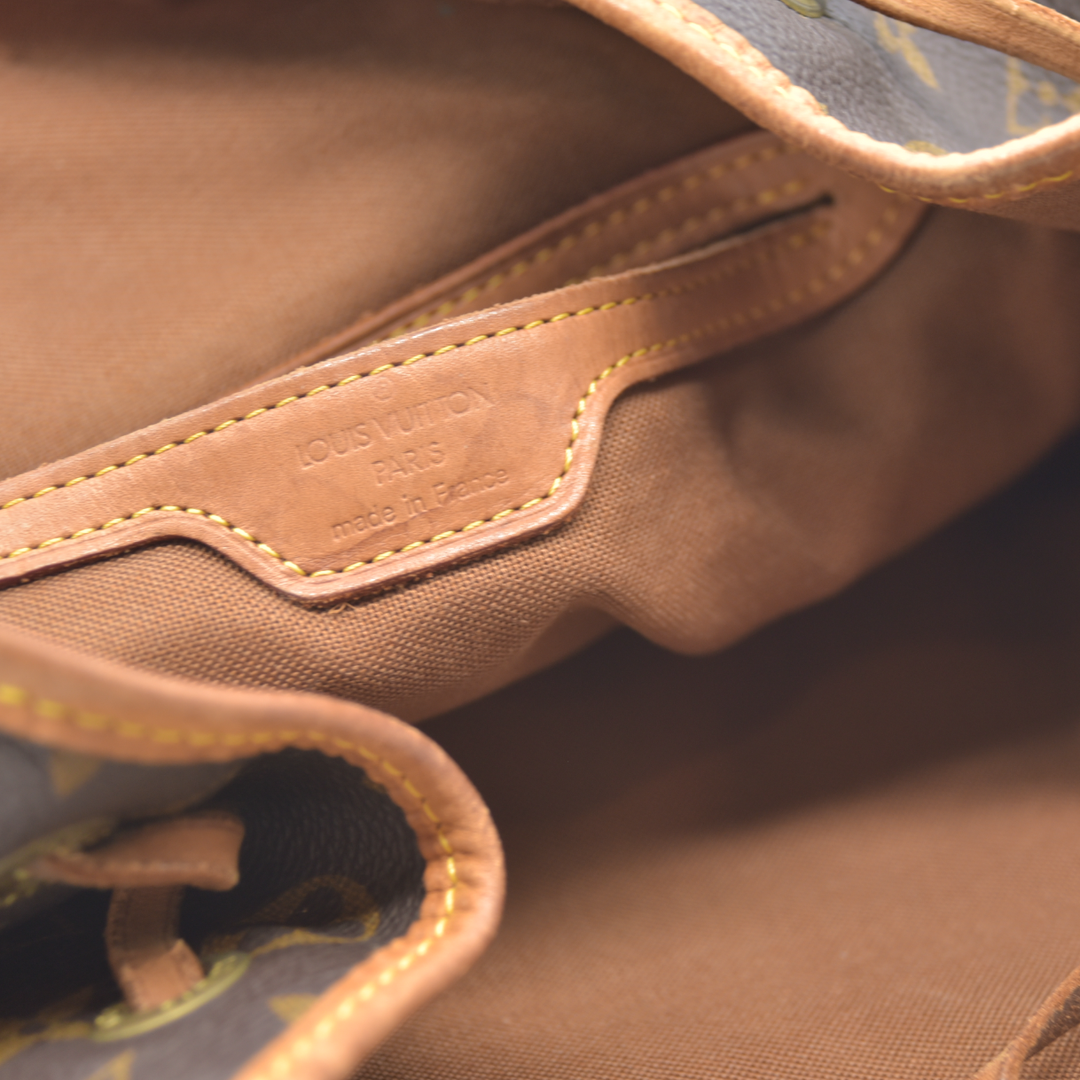 $3100 Louis Vuitton Monogram Montsouris GM Backpack MI0040