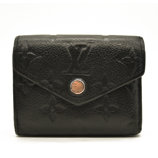 Louis Vuitton Monogram Empreinte Portefeuille Zoe Trifold Wallet Black SP2143