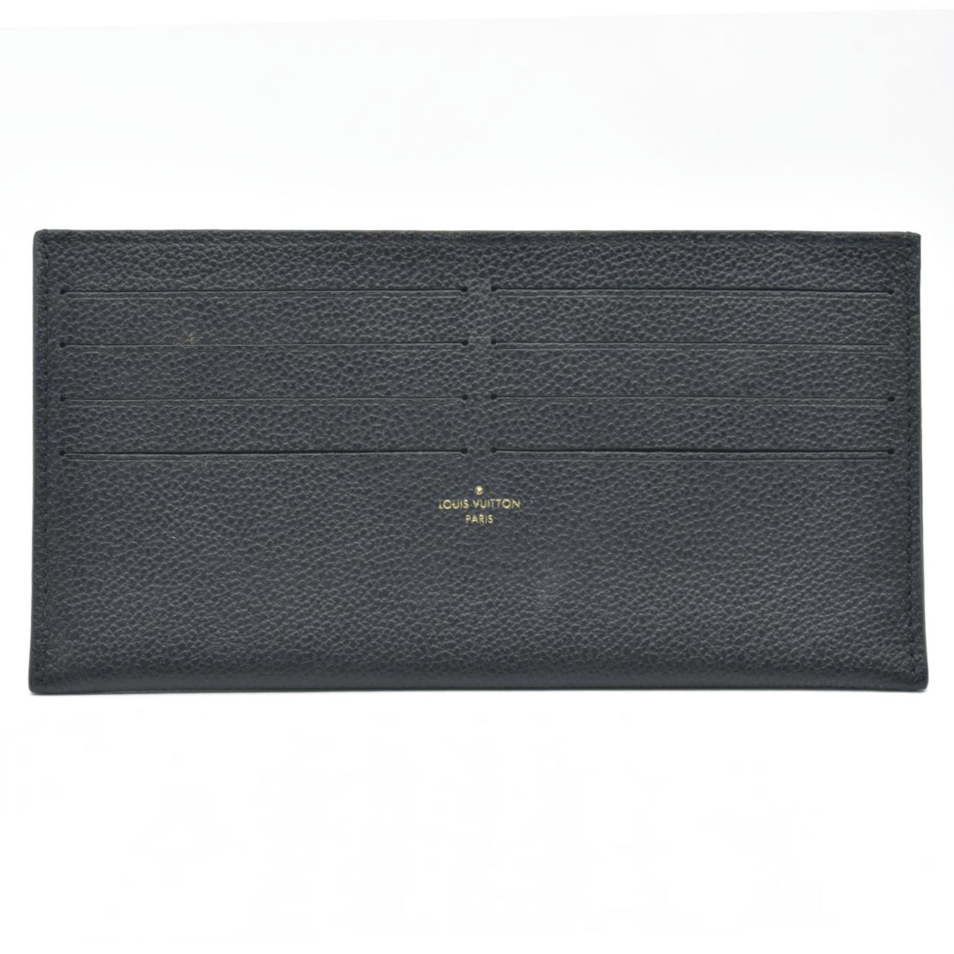 $1720  LOUIS VUITTON  Epi Pochette Felicie Black Noir Card Holder Pouch