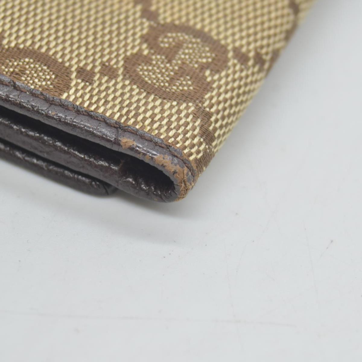 GUCCI Monogram 6 Key Holder Case Dark Brown GG Wallet Canvas Signature Logo CONSIGNMENT