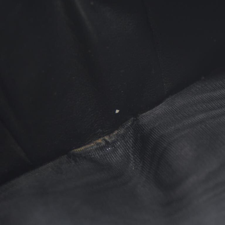 GUCCI GG Logo Canvas Leather Bifold Wallet Black